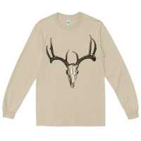 Mushroom deer skull Long Sleeve Tee - RanaPortraitStore