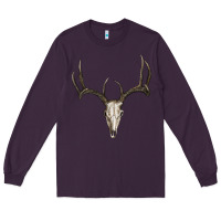 Plum deer skull Long Sleeve Tee - RanaPortraitStore