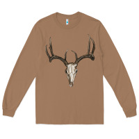 Toasted Coconut deer skull Long Sleeve Tee - RanaPortraitStore