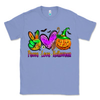 Colony Blue peace love halloween Classic Tee - Zillion Design Studio