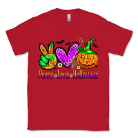 Red peace love halloween Classic Tee - Zillion Design Studio