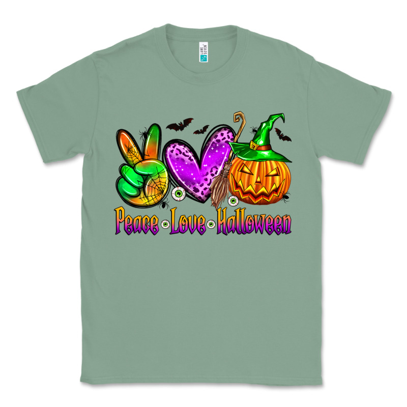 Peace Love Halloween Classic Tee by Zillion Design Studio | Teevron