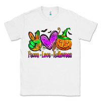 White peace love halloween Classic Tee - Zillion Design Studio