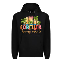 Black forever chasing sunsets Premium Hoodie - MaliasSmallBusiness