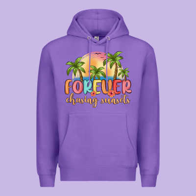Forever Chasing Sunsets Premium Hoodie Designed By Maliassmallbusiness