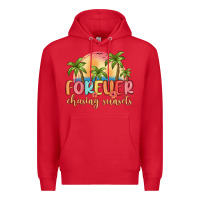 Red forever chasing sunsets Premium Hoodie - MaliasSmallBusiness