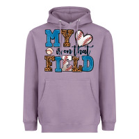 Lavender my heart is on that field baseball Heavyweight Hoodie - AdoDesignShop