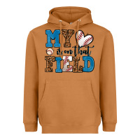 Meerkat my heart is on that field baseball Heavyweight Hoodie - AdoDesignShop