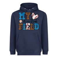 Navy my heart is on that field baseball Heavyweight Hoodie - AdoDesignShop