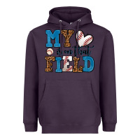 Plum my heart is on that field baseball Heavyweight Hoodie - AdoDesignShop