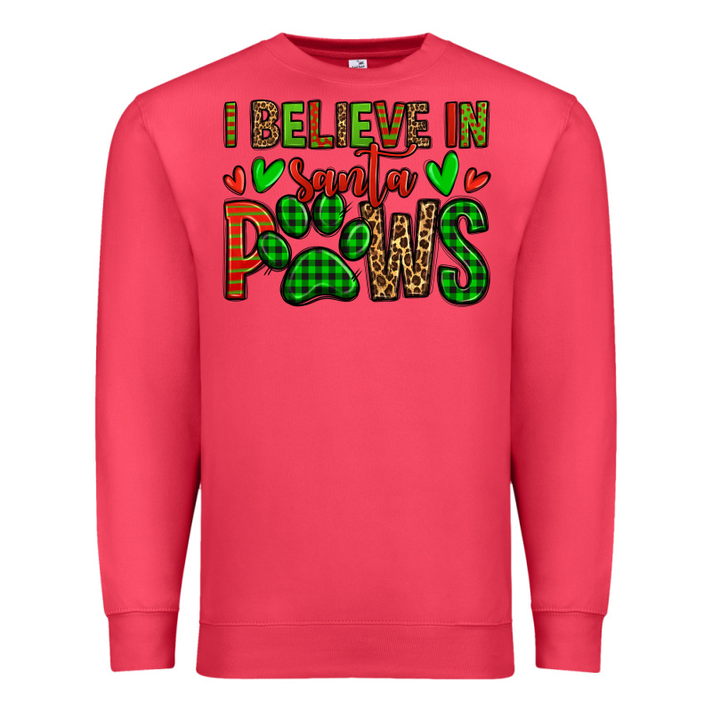 I Believe In Santa Paws Christmas Premium Sweatshirt by Jasminsmagicworld | Teevron