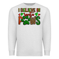 Oatmeal Heather i believe in santa paws christmas Premium Sweatshirt - Jasminsmagicworld