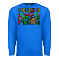 True Royal i believe in santa paws christmas Premium Sweatshirt - Jasminsmagicworld