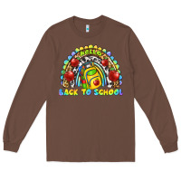 Chestnut hello back to school rainbow Long Sleeve Tee - texasbilliewilder