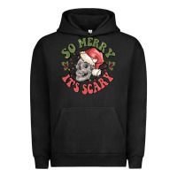 Pigment Black so merry it's scary Urban Hoodie - MaliasSmallBusiness