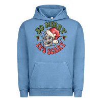 Pigment Pebble Blue so merry it's scary Urban Hoodie - MaliasSmallBusiness