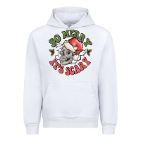 White so merry it's scary Urban Hoodie - MaliasSmallBusiness