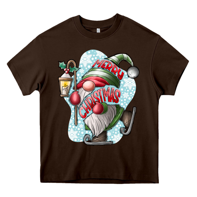 Merry Christmas Gnome Heavy Core Tee by CowhideDigitalArt | Teevron