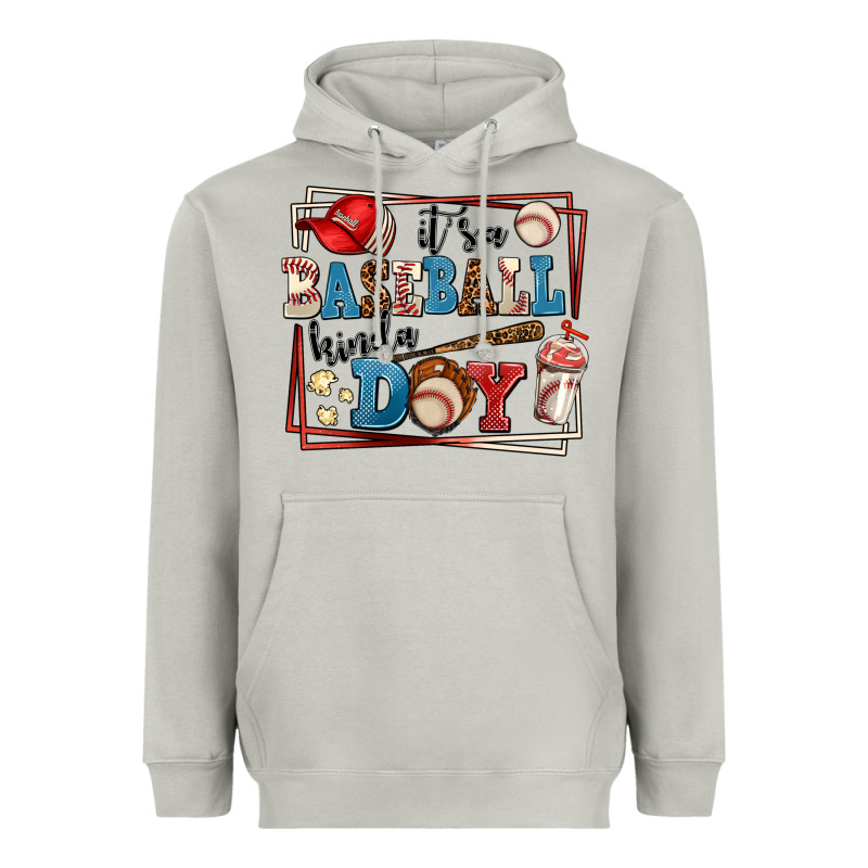 Its A Baseball Kinda Day Heavyweight Hoodie by AdoDesignShop | Teevron