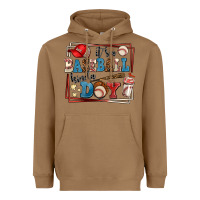 Toasted Coconut its a baseball kinda day Heavyweight Hoodie - AdoDesignShop