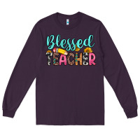 Plum blessed teacher Long Sleeve Tee - Zillion Design Studio