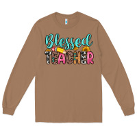 Toasted Coconut blessed teacher Long Sleeve Tee - Zillion Design Studio