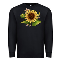 Black sunflower Premium Sweatshirt - JahusDesignShop