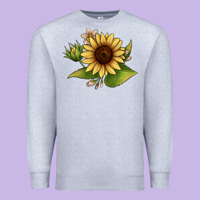 Sunflower Premium Sweatshirt Designed By Jahusdesignshop