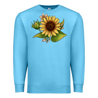 Ocean Blue sunflower Premium Sweatshirt - JahusDesignShop
