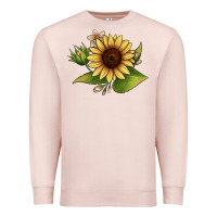 Pale Pink sunflower Premium Sweatshirt - JahusDesignShop