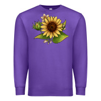 Purple sunflower Premium Sweatshirt - JahusDesignShop