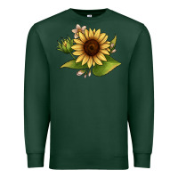Sports Green sunflower Premium Sweatshirt - JahusDesignShop
