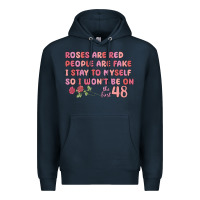 Navy roses are red Premium Hoodie - MaliasSmallBusiness