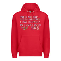 Red roses are red Premium Hoodie - MaliasSmallBusiness