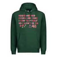 Sports Green roses are red Premium Hoodie - MaliasSmallBusiness