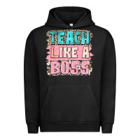 Pigment Black teach like a boss Urban Hoodie - NancyCooperArtShop