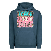 Pigment Midnight Navy teach like a boss Urban Hoodie - NancyCooperArtShop