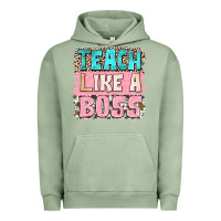 Pigment Oil Green teach like a boss Urban Hoodie - NancyCooperArtShop