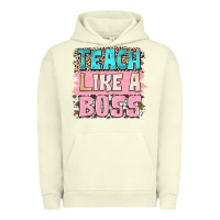 Pigment Pistachio teach like a boss Urban Hoodie - NancyCooperArtShop