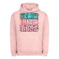 Pigment Salmon teach like a boss Urban Hoodie - NancyCooperArtShop