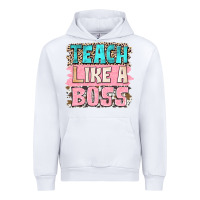 White teach like a boss Urban Hoodie - NancyCooperArtShop