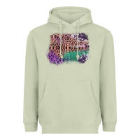 Matcha Leopard, Cowhide, Wood Pattern Frame Heavyweight Hoodie - Bettercallsaul