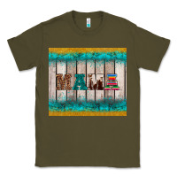 Army Green western turquoise mama Classic Tee - BarkalooDesign