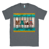 Charcoal Heather western turquoise mama Classic Tee - BarkalooDesign