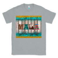 Heather Grey western turquoise mama Classic Tee - BarkalooDesign