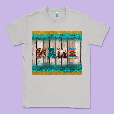 Western Turquoise Mama Classic Tee Designed By Barkaloodesign
