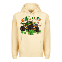 Pina Colada monster truck with shamrocks Premium Hoodie - AdoDesignShop