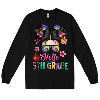 Black hello fifth grade Long Sleeve Tee - texasbilliewilder