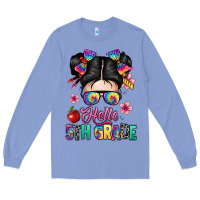 Colony Blue hello fifth grade Long Sleeve Tee - texasbilliewilder