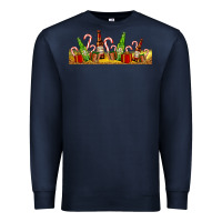 Navy beer bottles for christmas Premium Sweatshirt - AdoDesignShop